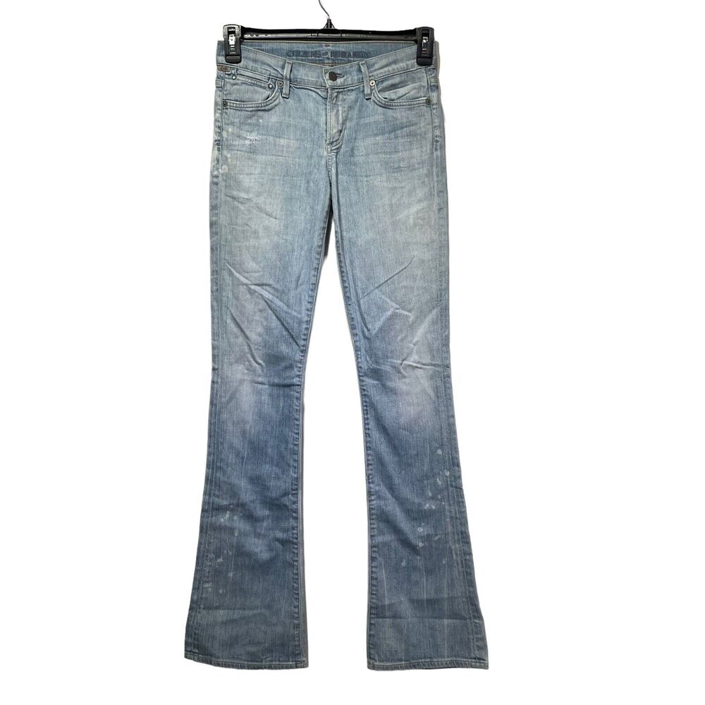 citizens of humanity jeans 1472-1405 light wash distressed flare Skinny Size 25